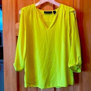 💛INC Neon Yellow Top